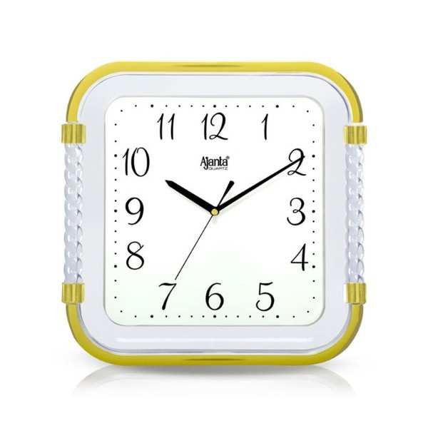 Ajanta-Wall-Clock-Fancy-Clock-317-White/Ivory/golden