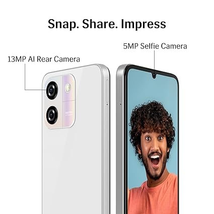 Lava Yuva Smart Glossy White Camera