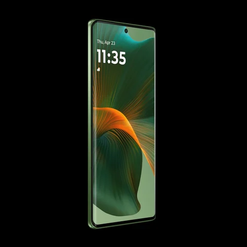 Motorola 50 fusion Forest Green front inclined