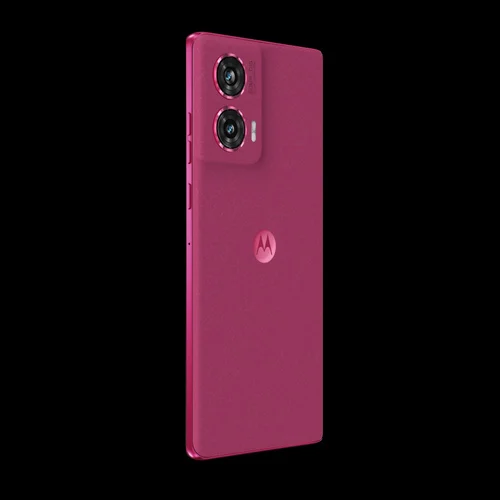 Motorola 50 fusion hot pink back tilted