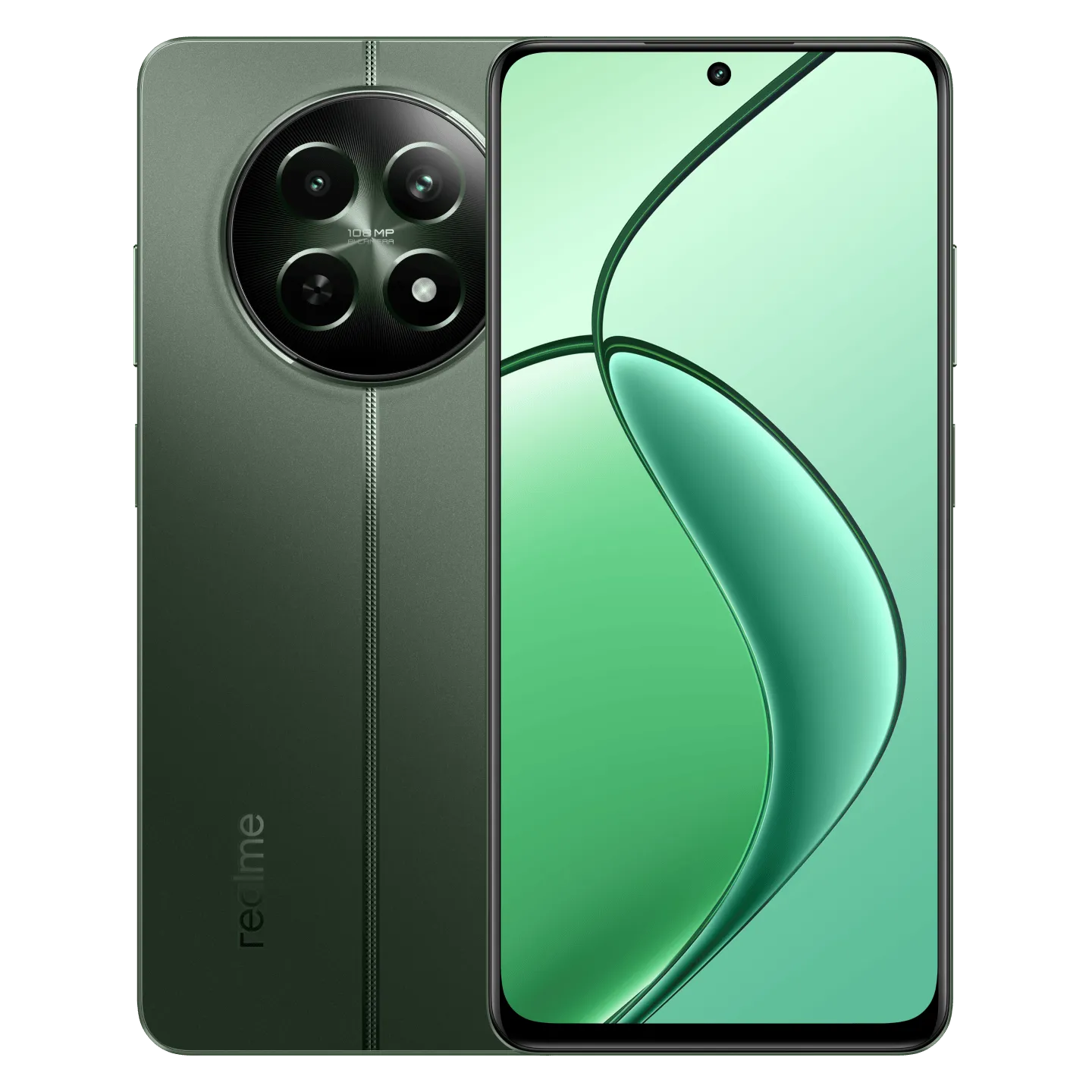 Realme 12 5G Woodland Green Front Back