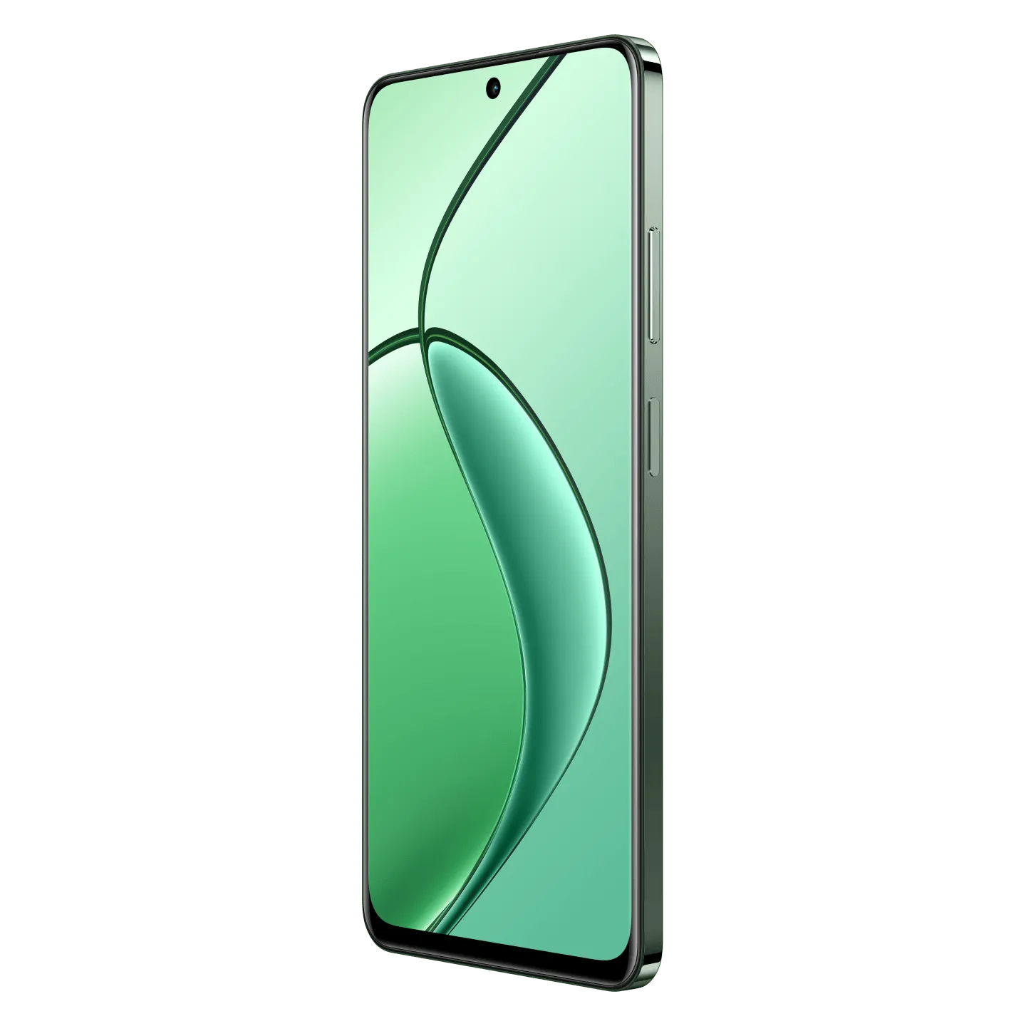 Realme 12 5G Woodland Green Front inclined