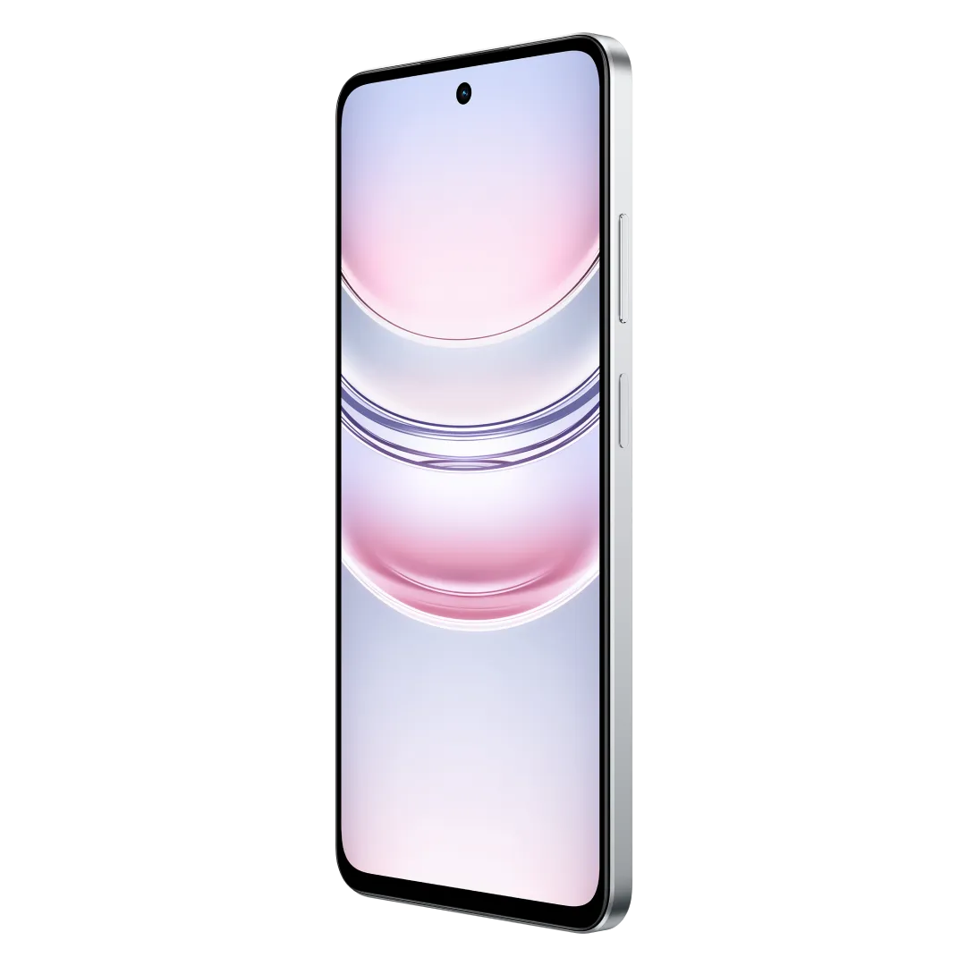 Realme P3 Lite 5G lily white front tilted