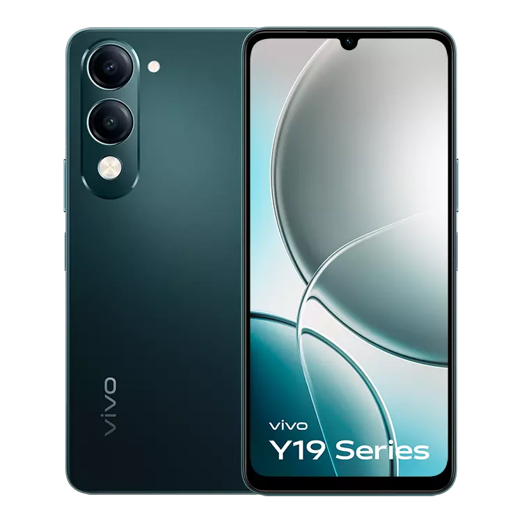 VIVO Y19 5G Magestic Green front back