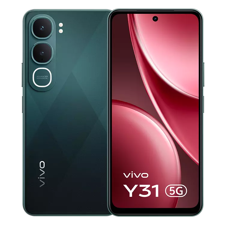 VIVO Y31 5G Diamond Green front back