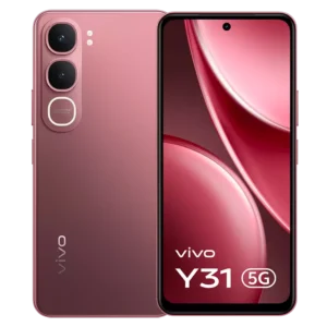VIVO Y31 5G Rose Red front back