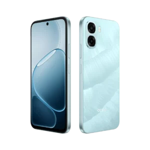 OPPO A6X 4G smartphone in ice blue color