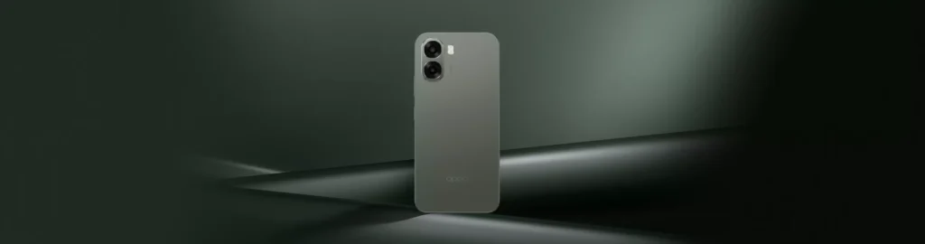 OPPO A6X 4G smartphone in olive green color