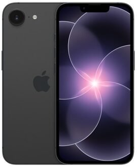 Apple iPhone 17e Black front and back