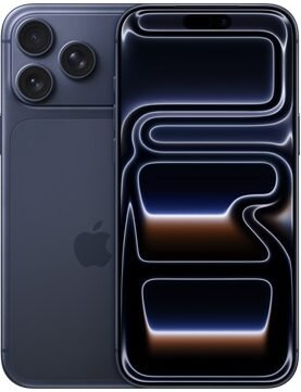 Apple iPhone 17 Pro Max Cosmic Orange front and back