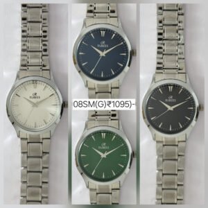 RUBEES 08SM(G) Gents Silver Metal Strap Wrist Watch