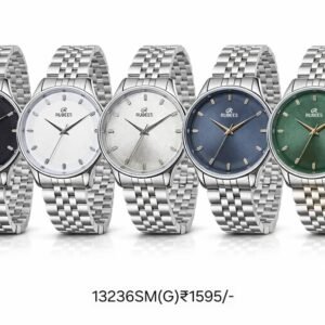 RUBEES 13236SM(G) Gents Silver Metal Strap Wrist Watch