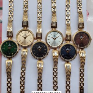 RUBEES 146ROSE(L) Ladies Gold Chain Strap Wrist Watch