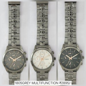 RUBEES 1805GREY MULTIFUNCTION(G) Gents Metal Strap Wrist Watch