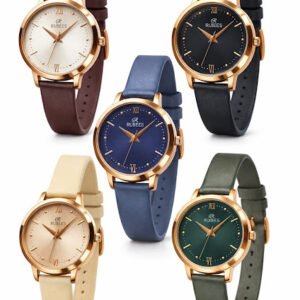 RUBEES 2201ROSE LS(L) Ladies Rose Gold Case Roman Numeral Wrist Watch