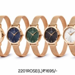 RUBEES 2201ROSE(L) Ladies Rose Gold Mesh Strap Wrist Watch