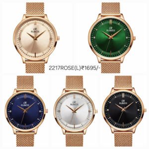 RUBEES 2217ROSE(L) Ladies Rose Gold Mesh Strap Wrist Watch