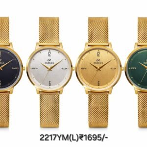 RUBEES 2217YM(L) Ladies Gold Mesh Strap Wrist Watch