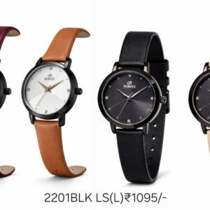 RUBEES 2201BLK LS(L) Leather Strap Wrist Watch
