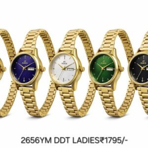 RUBEES 2656YM DDT Ladies Gold Metallic Strap Wrist Watch