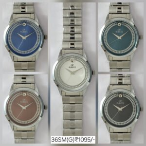 RUBEES 36SM(G) Gents Silver Metal Strap Wrist Watch