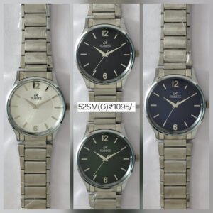 RUBEES 52SM(G) Gents Silver Metal Strap Wrist Watch