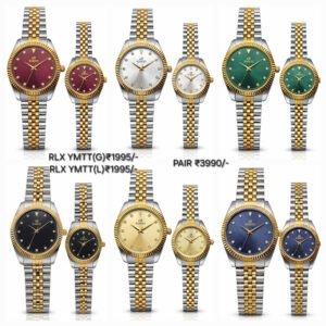 RUBEES RLX YMTT(G) & RLX YMTT(L) Matching Two‑Tone Couple Watches