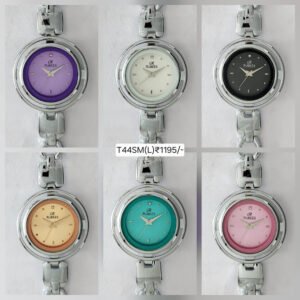 RUBEES T44 SM Ladies Silver Chain Strap Wrist Watch