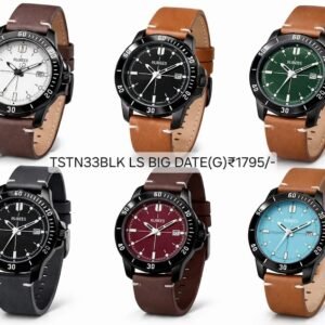 RUBEES TIMESTONE TSTN33BLK LS BIG DATE(G) Gents Leather Strap Wrist Watch
