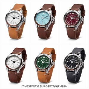 RUBEES TIMESTONE33 SL BIG DATE(G) Gents Leather Strap Wrist Watch